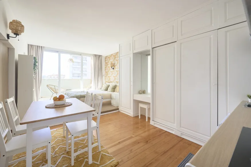 Bedroom in an AMS Coliving house in Lisbon