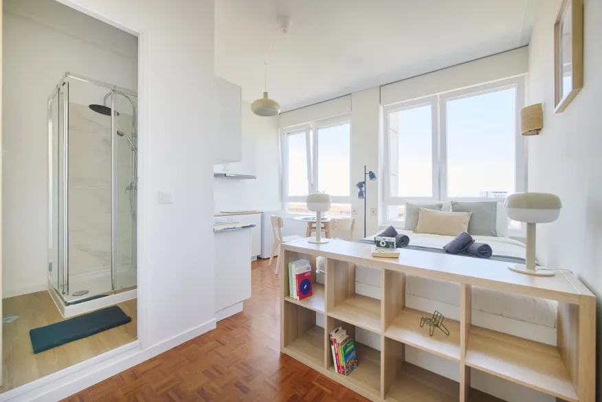 Bedroom in an AMS Coliving house in Lisbon
